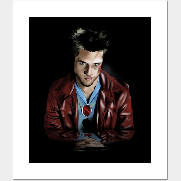 Tyler Durden Stare Wall Art by Danispolez_illustrations